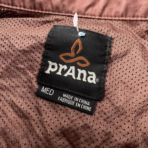 PrAna Shirt Adult Medium Check Button Up Long Sleeve Outdoor Casual Men's - Picture 9 of 14